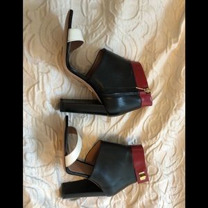 Hugo Boss Open Booties in Italian Nappa Leather